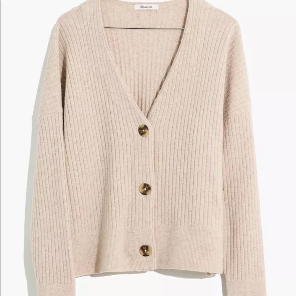 Cameron Ribbed Cardigan Sweater in coziest yarn